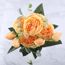 Load image into Gallery viewer, 5 Head Artificial Roses Flower Bouquet with Stem for Vases Decordovia
