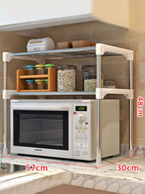 Load image into Gallery viewer, Kitchen Cabinet Microwave Organizer Rack_Interior Design Accessories Online Store_Decordovia
