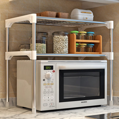 2-Tier/3-Tier Kitchen Cabinet Microwave Storage Organizer Rack Decordovia