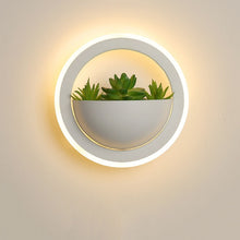 Load image into Gallery viewer, Indoor Artificial Plant Corridor Circular LED Wall Room Lamp Scones Decordovia
