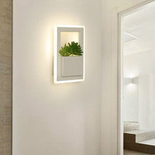 Load image into Gallery viewer, Indoor Artificial Plant Corridor Square LED Room Wall Lamp Scones Decordovia
