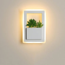 Load image into Gallery viewer, Indoor Artificial Plant Corridor Square LED Room Wall Lamp Scones Decordovia
