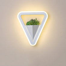 Load image into Gallery viewer, Indoor Artificial Plant Corridor Triangle LED Room Wall Lamp Scones Decordovia
