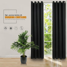 Load image into Gallery viewer, 4pcs Thermal Insulated Grommet Room Darkening Blackout Curtain Set Decordovia
