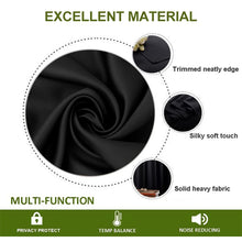 Load image into Gallery viewer, 4pcs Thermal Insulated Grommet Room Darkening Blackout Curtain Set Decordovia
