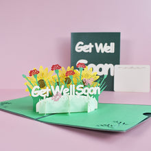 Load image into Gallery viewer, 2Pcs DIY Handmade Get Well Soon Folding Gift Greeting Cards Decordovia
