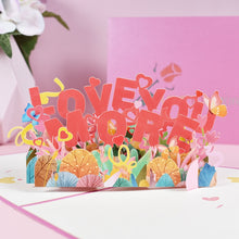 Load image into Gallery viewer, 3Pcs Diy Handmade Paper Love You Folding Gift Greeting Cards Decordovia
