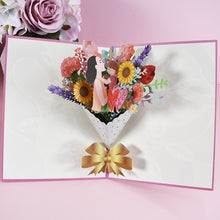 Load image into Gallery viewer, 2x DIY Handmade Mother&#39;s Day Flower 3D Pop-up Folding Greeting Cards Decordovia
