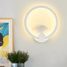 Load image into Gallery viewer, Indoor Circular Shaped Corridor LED Wall Room Lamp Scones (White)_Room Decor Interior Design Accessories Online Store_ Decordovia
