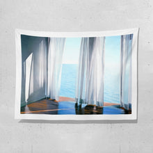 Load image into Gallery viewer, Ocean View Window Backdrop Wall Hanging Tapestry for Bedroom Decordovia
