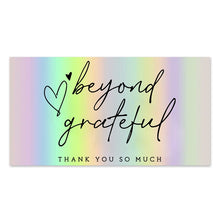 Load image into Gallery viewer, 120PCS Rainbow Holographic Thank You Small Business Greeting Cards Decordovia
