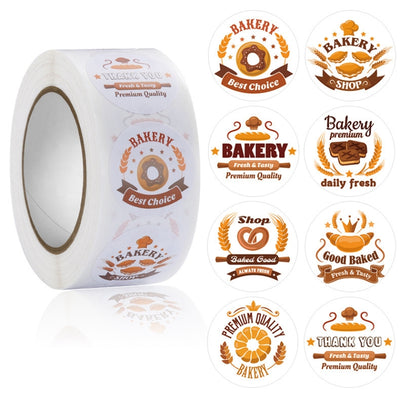 2500PCS Bakery Shop 1" DIY Adhesive Sticker Packaging Labels Decordovia