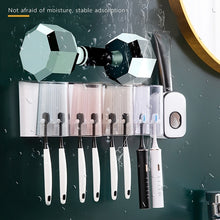 Load image into Gallery viewer, Multifunctional Wall Mount Toothpaste Rack Dispenser Squeezer Kit Decordovia
