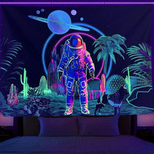 Load image into Gallery viewer, UV Black Light 3D Emitting Neon Hanging Tapestry Decordovia
