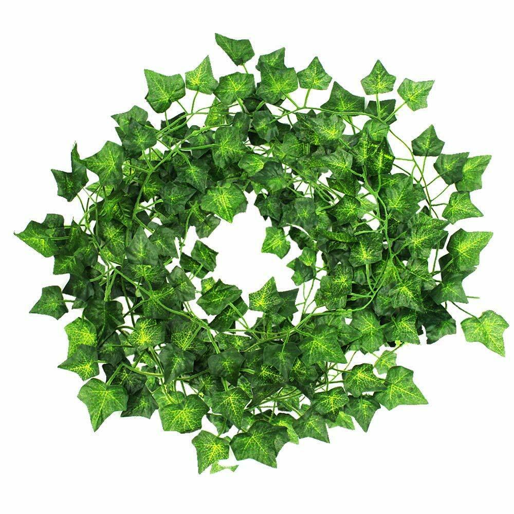 12PCS DIY Artificial Wall Hanging Ivy Leaf Vine Garland Decorations Decordovia