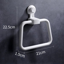 Load image into Gallery viewer, Drill Free Wall Mounted Suction Cup Towel Bathroom Rack Decordovia
