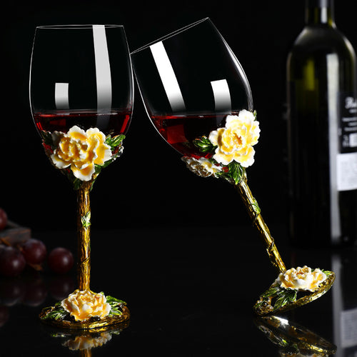 Lead-free Crystal Glass Aesthetic Wine Glasses Decordovia